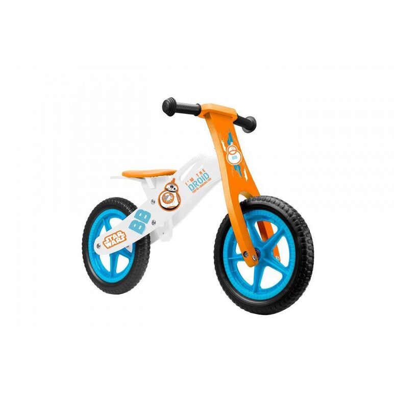 Wooden balance bike, seven, model star wars, 12 inch, multicolor,  Biciclete | electropc.ro