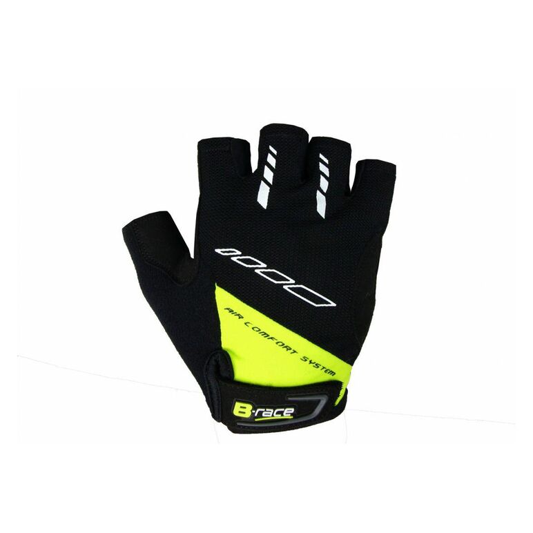 Manusi b-race cu gel negru/lime, l,  Accesorii ciclism | electropc.ro