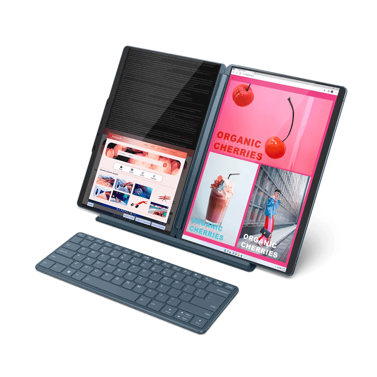 Laptop lenovo yoga book 9 13iru8, 2x 13.3" 2.8k (2880x1800) oled 400nits glossy / anti-fingerprint, 100% dci-p3, eyesafe®, dolby® vision™, displayhdr™ true black 500, touch, ogm, 10-point multi-touch, intel® core™ i7-1355u, 10c (2p + 8e) / 12t, p-core 1.7,  Laptopuri | electropc.ro