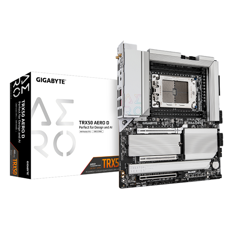 Placa de baza gigavyte trx50 aero d str5 4xddr5, 3x pcie x16, 4x m.2, 8x sata 6gb/s, e-atx,  Placi de baza | electropc.ro