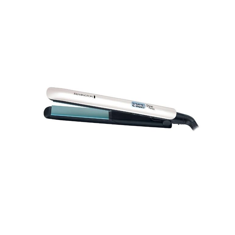 Placa de indreptat parul shine therapy s8500, placi late, invelis ceramic cu ulei de argan si vitamina e, 150-235ºc, alb,  Placi de indreptat parul | electropc.ro