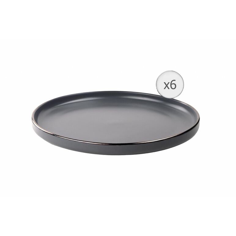 Set 6 farfurii intinse, ceramica 27 cm, calypso, art of dining by heinner,  Farfurii & Boluri de Servire | electropc.ro
