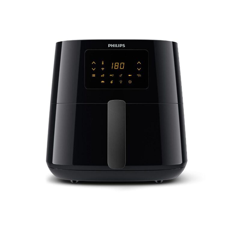 Friteuza fara ulei philips hd9280/90 airfryer essential collection, capacitate 6.2 l, rapid air, digital, wifi, 7 presetari, corp negru/maner negru,  Friteuze | electropc.ro
