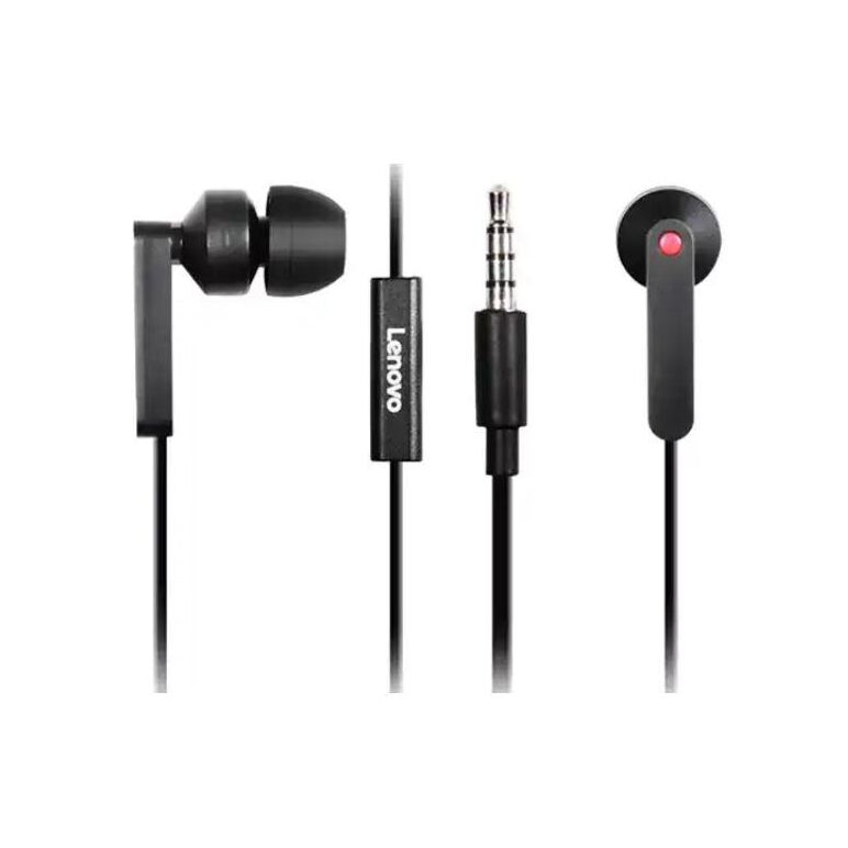 Lenovo in-ear headphones, in ear fits comfortably inside the ear canal, with 3 silicon tips, lightweight design allows user to carry with them, product weight: 0.02 kg, sensitivity: 90 ± 3 db / 1 mw @ 1 khz, impedance: 32 Ω, frequency range: 20 hz - 20 kh,  Casti audio | electropc.ro
