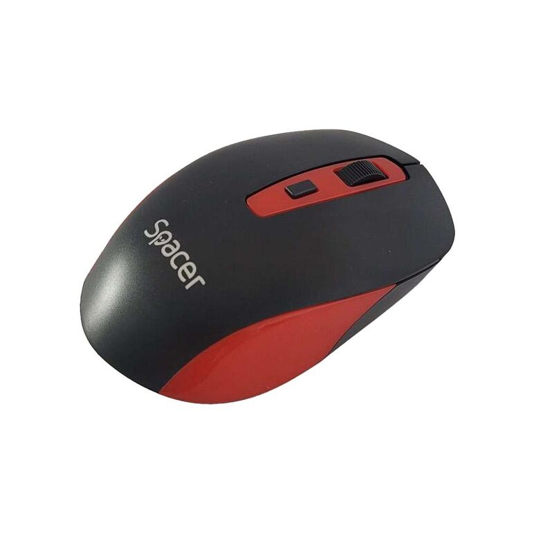 Mouse spacer, pc sau nb,1600 dpi, butoane/scroll 4/1, negru cu rosu,  Mouse | electropc.ro