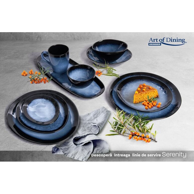 Set 4  farfurii ovale ceramica 28 cm, serenity, art of dining by heinner,  Farfurii & Boluri de Servire | electropc.ro