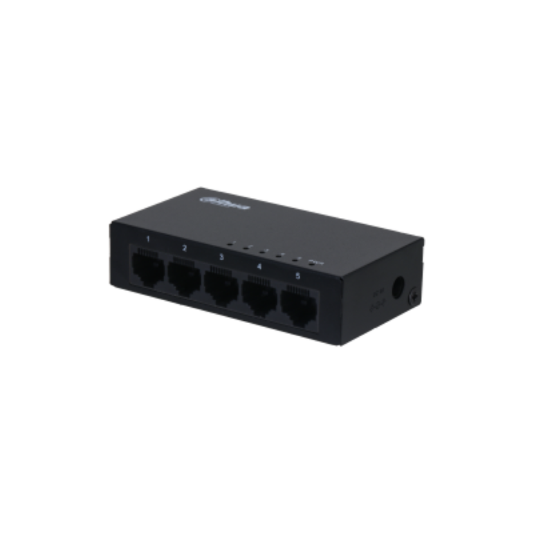 Switch dahua 5 porturi unmanaged, gigabit, pfs3005-5gt-l, interfata: 5 x 10/100/1000 mbps, capacitate: 10 gbit, packet forwarding rate: 7.44 mpps,,  Switch-uri | electropc.ro