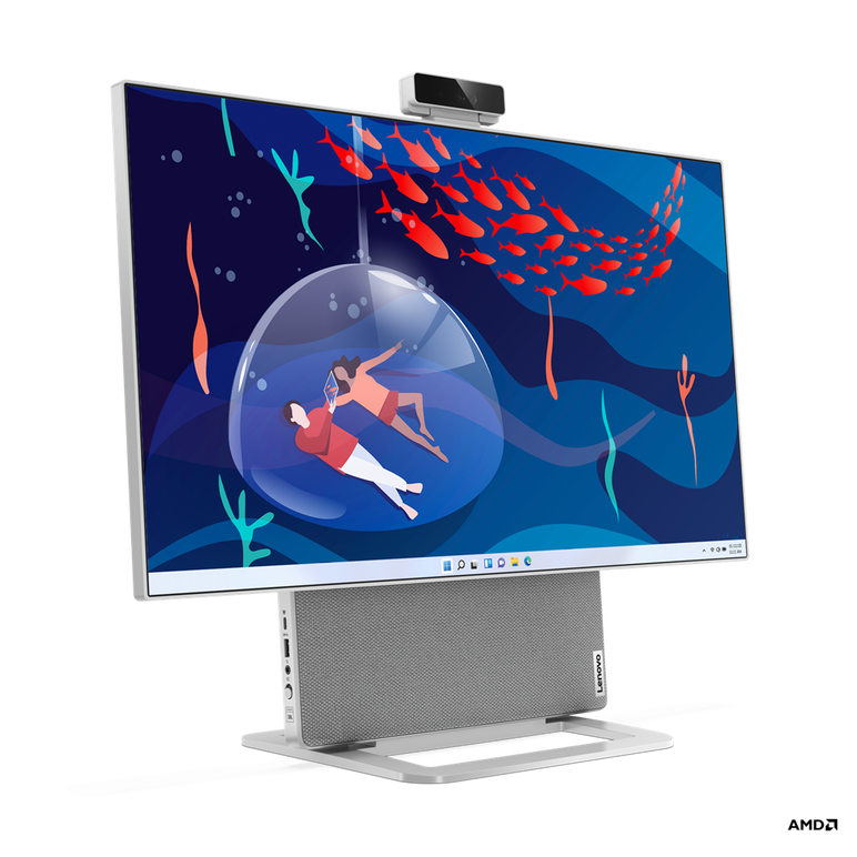 All-in-one lenovo yoga aio 7 27aph8 27" qhd (2560x1440) ips 350nits anti-glare, 95% dci-p3, 4-side borderless, non-touch, amd ryzen™ 7 7840hs (8c / 16t, 3.8 / 5.1ghz, 8mb l2 / 16mb l3), video integrated amd radeon™ 780m graphics, ram 32gb soldered lpddr5-,  All in one PC | electropc.ro