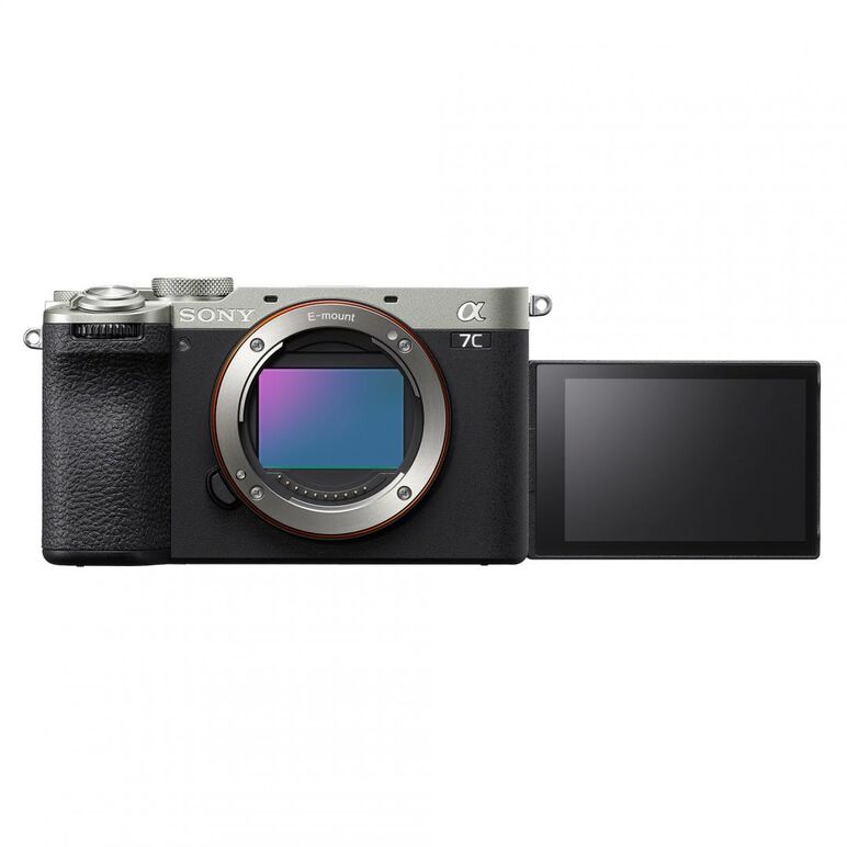 Body aparat foto sony alphat 7c ii mirrorless, 33 mp, iso 100-51.200 (extins: 50-204.800), 1/8000s, 4k @59.94, sd/x1 micro-hdmi/x1 usb-c, rafala 10 cps, wifi/bluetooth, senzor cmos exmor, montura sony fe, argintiu,  Aparate foto Mirrorless | electropc.ro