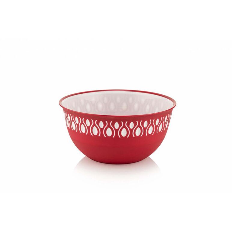 Bol plastic 20 x 9.5 cm, 2 l, art of dining by heinner ( mix 2 culori in bax, rosu/ gri ),  Farfurii & Boluri de Servire | electropc.ro