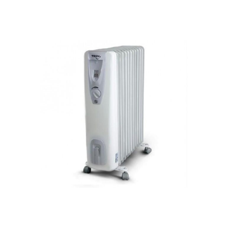 Calorifer electric tesy, 12 elementi, ulei, 3 trepte putere,min. 1000w, max. 2500w, termostat reglabil, culoare alb,  Calorifer | electropc.ro