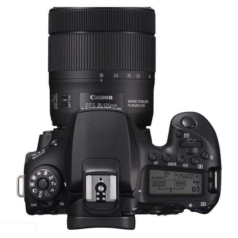 Camera foto canon eos 90d + obiectiv canon efs 18-135mm f3.5-5.6 is usm, senzor aps-c cmos de 32,5 megapixel, ecran tactil tft clear view ii, cu unghi variabil de 7,7 cm (3,0") 3:2, aprox. 1.040 mii puncte, procesor digic 8, rafala: 10 cadre pe secunda, s,  Aparate foto DSLR | electropc.ro