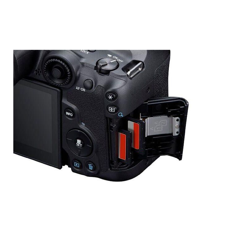 Camera foto canon mirrorless eos r7 body, black, sensor aps-c 32.5 mp,rezolutie sensor imagine: cmos, 22,3 x 14,8 mm, raport de aspect: 3:2, sistem curatare integrat, procesor imagine digic x, montură obiectiv: rf, distanţă focală: 1.6 x,  focalizare: dua,  Aparate foto Mirrorless | electropc.ro