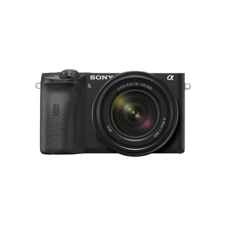 Kit sony alpha a6600 mirrorless 24.2mp, iso 100-32000 (extins: 100-102400), 1/4000s, 4k @29.97fps, sd, rafala 11-24.2 cps, wifi/blue tooth, senzor aps-c, montura sony e, obiectiv 18-135mm, f3.5-5.6,  Aparate foto Mirrorless | electropc.ro