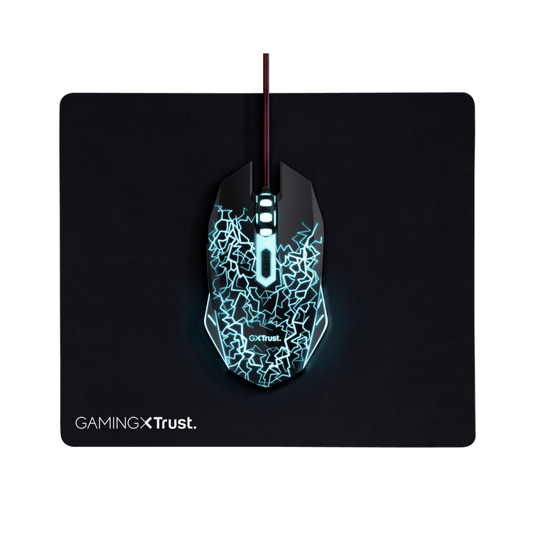 Kit trust basics gaming, mouse rezolutie 4000 dpi + mousepad negru,  Kit mouse tastatura | electropc.ro