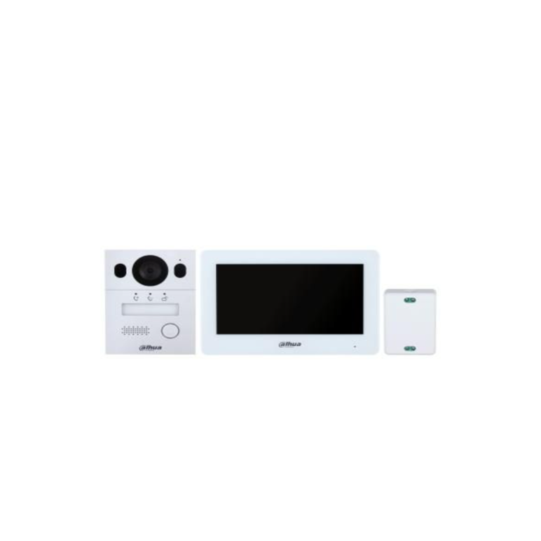Kit video interfon dahua dhi-ktx01(s; monitor de interior hibrid wi-fi cu 2 fire: ecran tactil capacitiv tft de 7 inchi,  comunică cu vto prin half-duplex, iar aplicația prin full-duplex, acceptă înregistrarea videoclipurilor și capturarea de instantanee.,  Video | electropc.ro