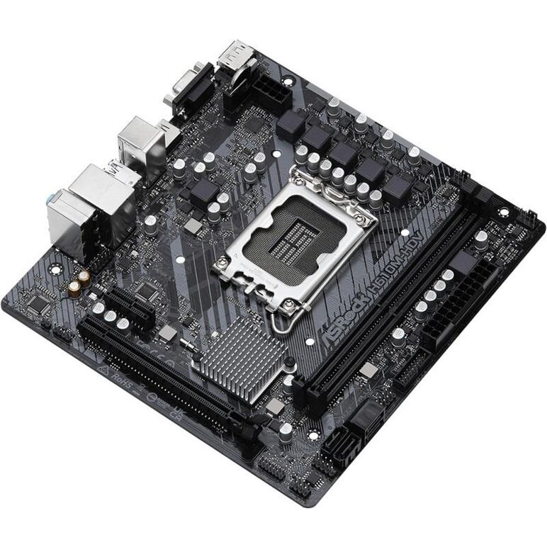 Placa de baza asrock h610m-hdv d4, lga 1700,  Placi de baza | electropc.ro