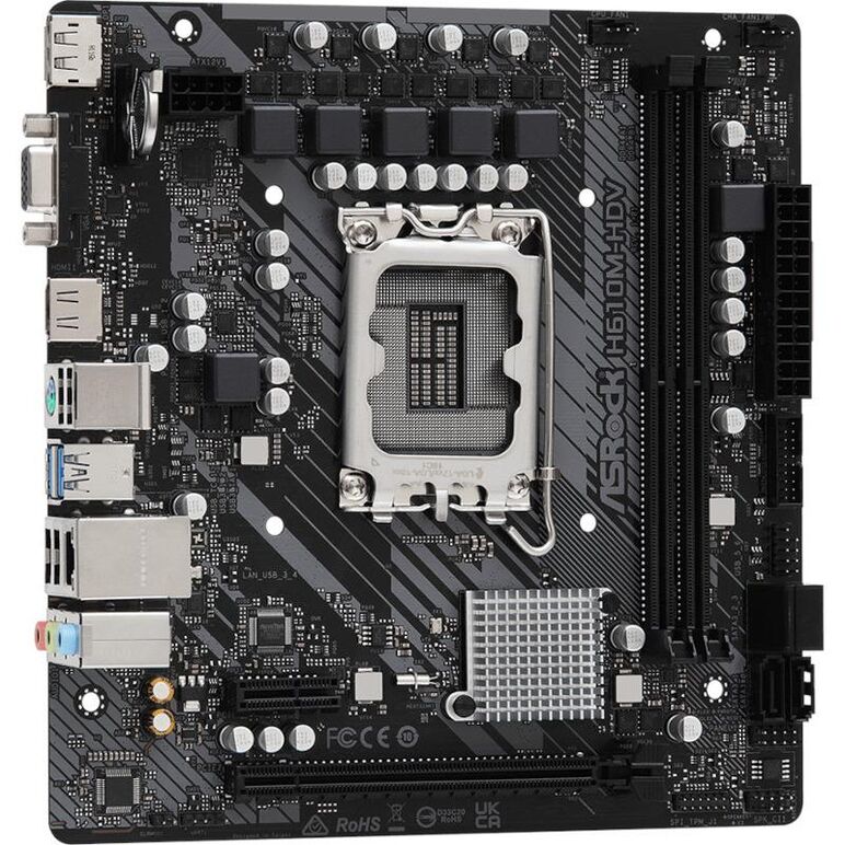 Placa de baza asrock h610m-hdv d4, lga 1700,  Placi de baza | electropc.ro