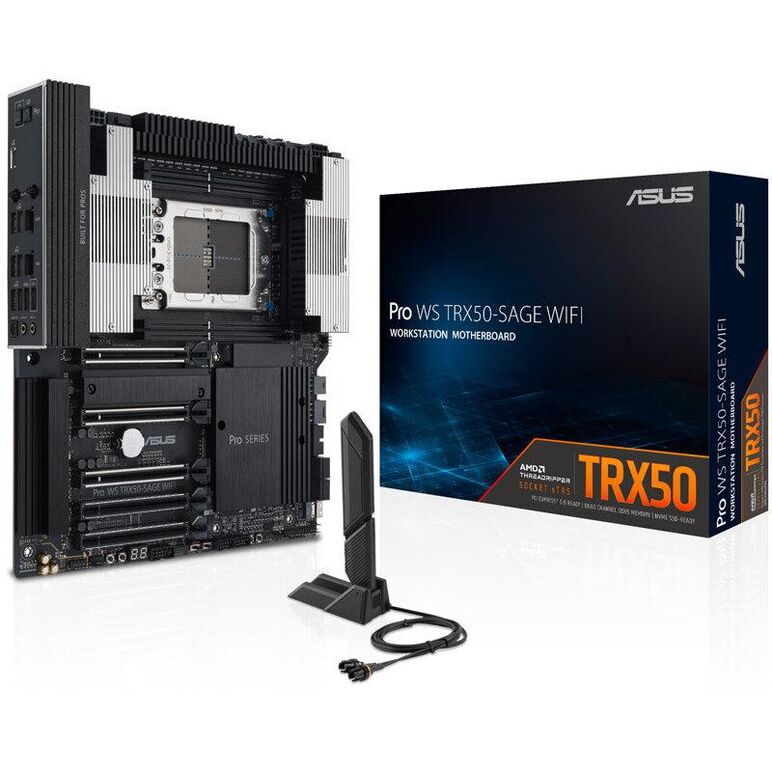 Placa de baza asus pro ws trx50 sage wifi 4x ddr5, 5x pcie x16, 3x m.2, 4x sata 6gb/s,  Placi de baza | electropc.ro