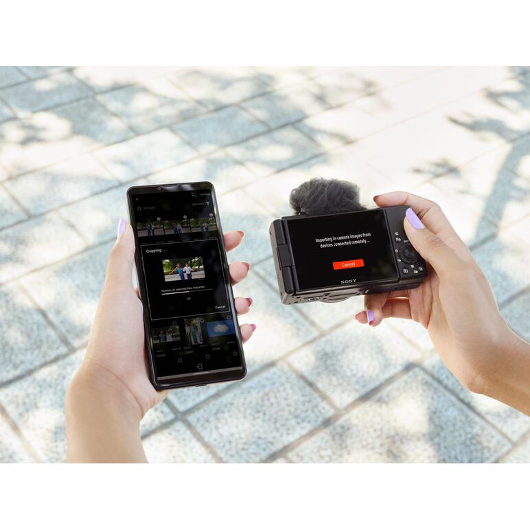 Sony compact dedicata pentru vlogging zv-1f 20.1mp, 7.6mm, f2 iso 125-12.800, 1/32.000s, 4k @30fps, sd/sdxd/sdhc/x1 micro-hdmi/x1 usb-c, rafala 3.5-16cps, wifi/bluetooth, senzor cmos exmor rs 1",  Aparate foto Mirrorless | electropc.ro