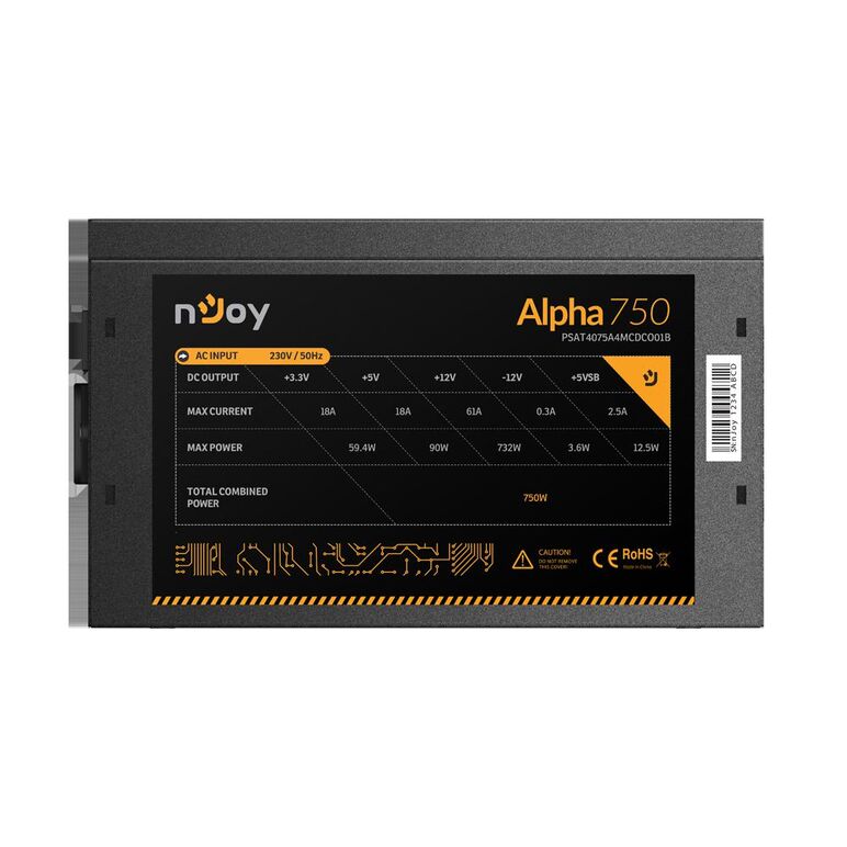 Sursa njoy alpha 750, 80 plus® gold, 750w,  Surse PC | electropc.ro