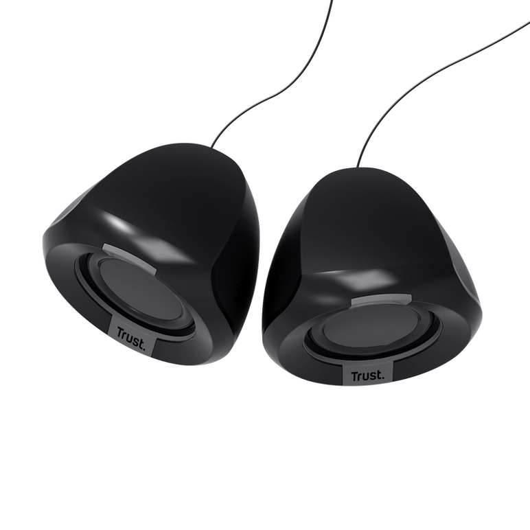 Boxe trust polo 2.0 cu fir, putere maxima 8w, audio input 3.5mm, negru,  Sisteme audio | electropc.ro