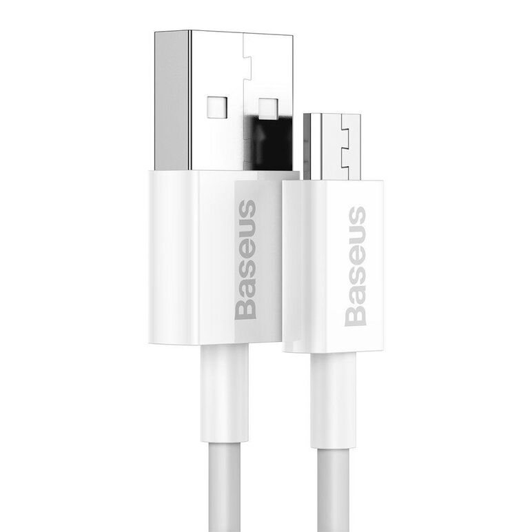 Cablu baseus superior camys-02 1m, alb,  Cabluri periferice | electropc.ro