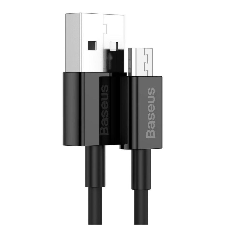 Cablu baseus superior fast charging 2m, negru,  Cabluri periferice | electropc.ro
