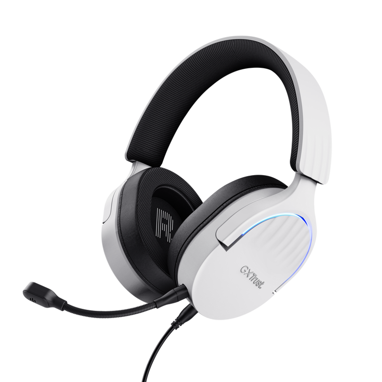 Casti gaming trustgxt 490p fayzo cu fir, interfata usb 2.0, frecventa de raspuns 20 hz - 20.000 hz, sensivitate 100 db, alb,  Casti audio | electropc.ro