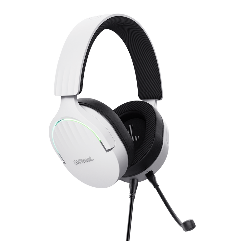 Casti gaming trustgxt 490p fayzo cu fir, interfata usb 2.0, frecventa de raspuns 20 hz - 20.000 hz, sensivitate 100 db, alb,  Casti audio | electropc.ro