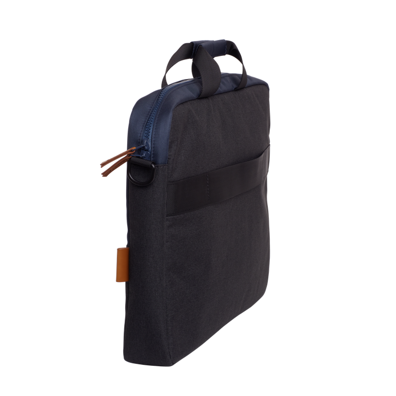Geanta laptop trust lisboa, pentru laptopuri cu diagonala pana in 15.6",2 compartimente, material pom, rpet polyester, rpet, volum 2.1 l, albastru,  Genti laptop | electropc.ro
