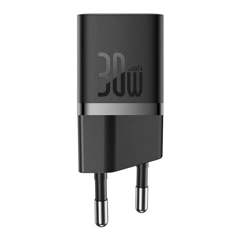 Incarcator retea baseus, gan5 fast charger 30w, 1 x usb type-c 5v/3a, negru,  Incarcatoare telefoane | electropc.ro