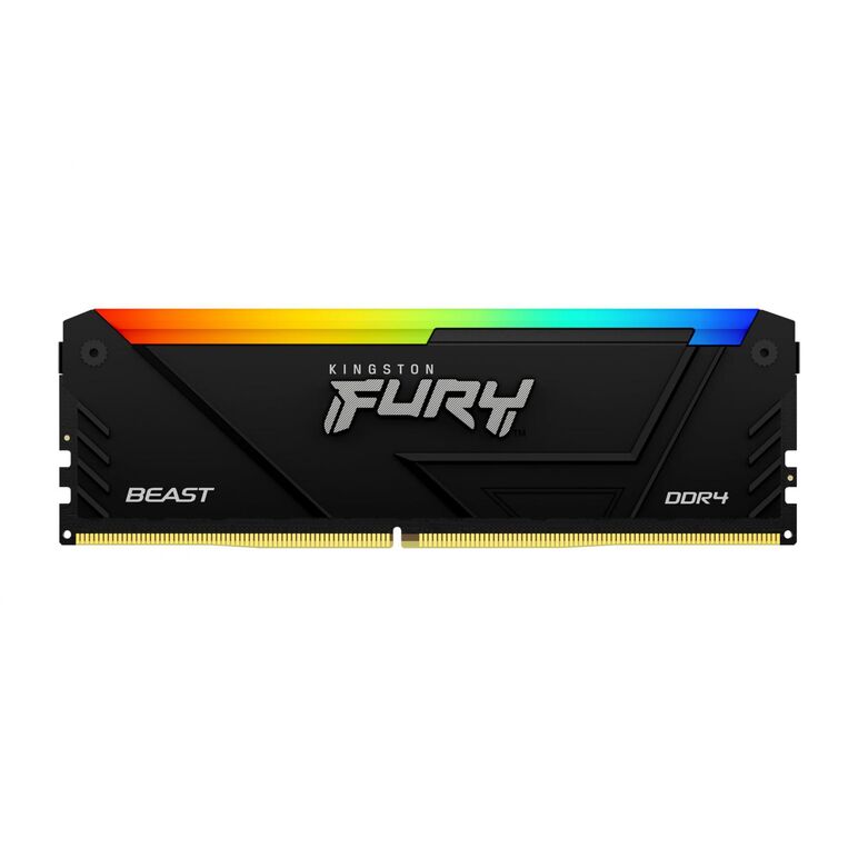 Memorie ram kingston fury beast rgb, dimm, ddr4, 16gb, 3600mhz, cl18, 1.35v, rgb lighting,  Memorii RAM Desktop | electropc.ro
