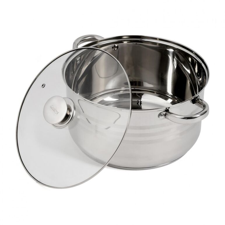 Oala inox+capac 28x15.5 cm, 9 l, myra, cooking  by heinner ,  Tavi copt | electropc.ro