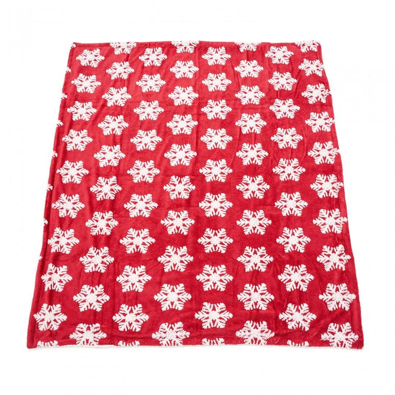 Patura fleece rosie stars 127x150 cm,  Paturi si Cuverturi | electropc.ro
