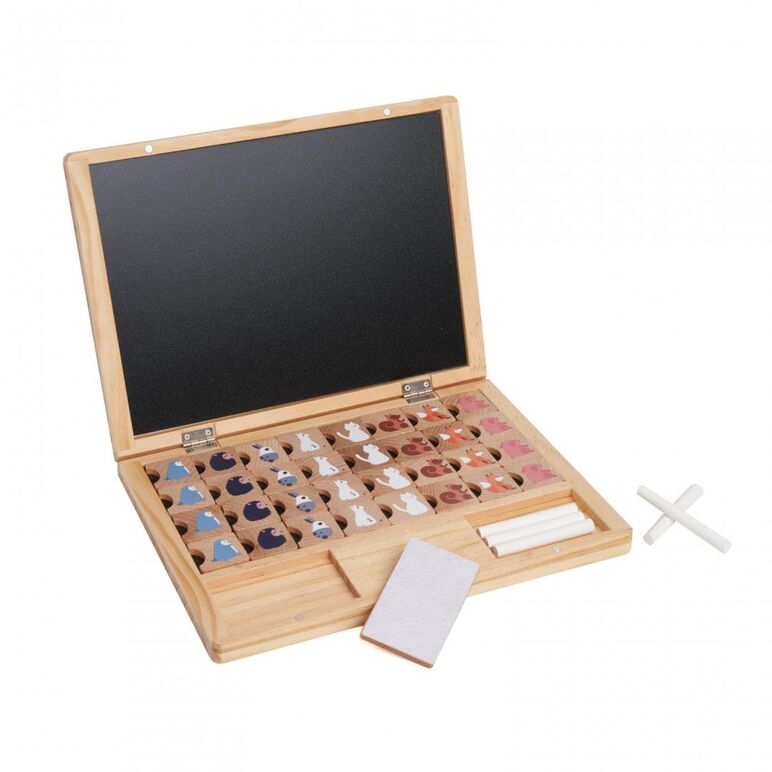 Tabla din lemn, 39 de piese,  Jocuri educative | electropc.ro