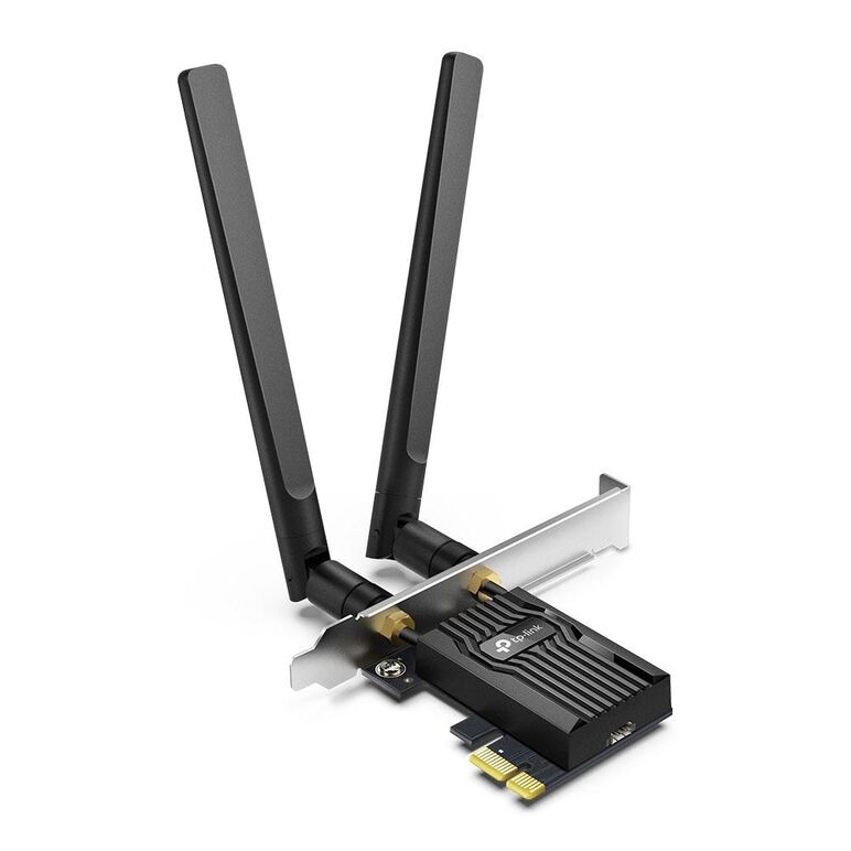 Tp-link adaptor pcle wi-fi 6 ax3000 wi-fi 6 cu bluetooth 5.2 archer tx55e, 2× antene dual-band high-gain, standarde wireless: ieee 802.11ax/ac/n/a 5 ghz ieee 802.11ax/n/g/b 2.4 ghz, bluetooth 5.2/5.0/4.2/4.0, viteza wireless: 5 ghz-up to 2402 mbps, 2.4ghz,  Routere Wireless | electropc.ro