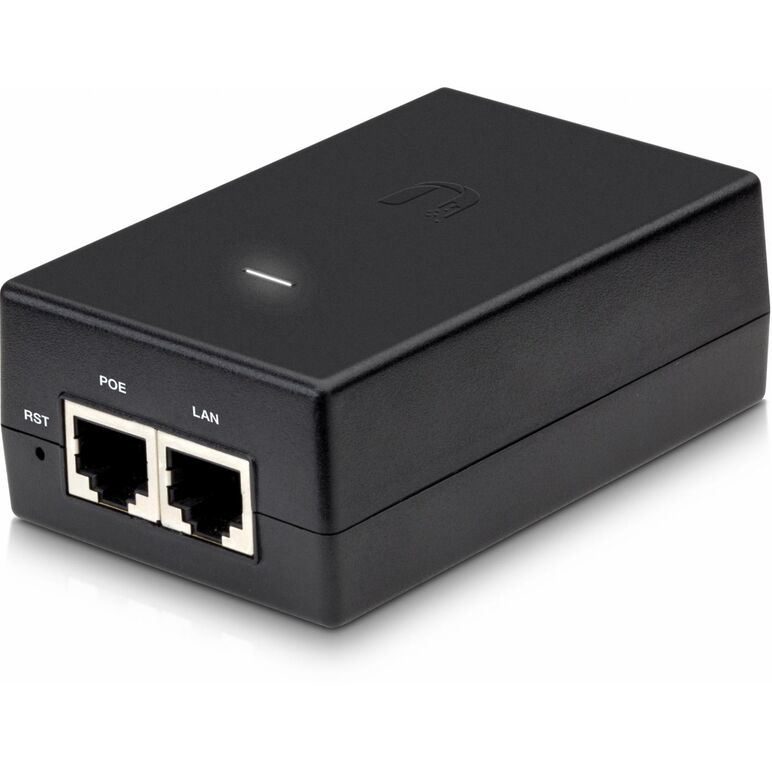 Ubiquiti poe-24-24w-g gigabit poe adapter, output voltage 24vdc @ 1.0a, input current 750ma @ 90vac, efficiency 86.2+%.,  Accesorii switch-uri | electropc.ro