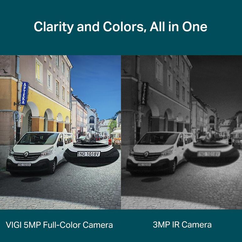 "tp-link camera ir de supraveghere bullet pentru exterior vigic350i(4mm), senzor imagine: cmos 1/2.7"", lentila 4mm, f.1.6,weatherproof: ip67, infrarosu: 30m, detectare: 80m, observare: 33m, recunoastere: 16m, identificare: 8m, unghi vizualizare:horizonta,  Camere supraveghere IP | electropc.ro