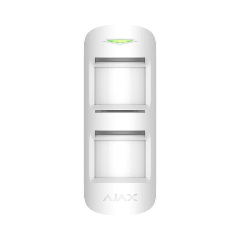 Detector de miscare pir motionprotect outdoor, anti-masking si imunitate animale, wireless, alb - ajax; protectie exterioara eficienta prin senzor de miscare pir; detectie miscare: 3 - 15 m reglabila la montare h = 1m , sensibilitate: ajustabila 3 nivele;,  Detectori | electropc.ro