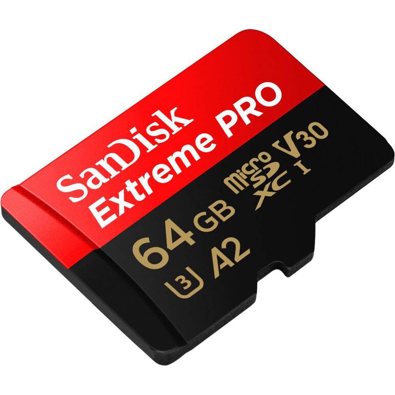 Micro secure digital card sandisk extreme plus, 64gb, clasa 10, r/w speed: up to 100mb/s/ 90mb/s, include adaptor sd (pentru telefon),  Carduri memorie | electropc.ro