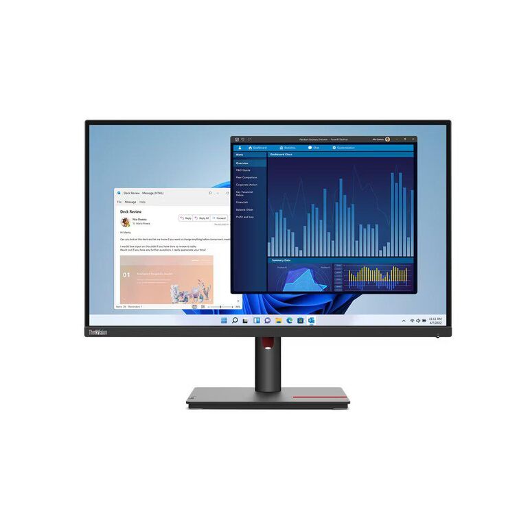 Monitor  lenovo thinkvision t27p-30 27"ips, uhd (3840x2160), 16:9, brightness: 350 cd/m², contrast ratio: 1300:1, response time: 4ms (extreme mode) / 6ms (normal mode), dot / pixel per inch: 163 dpi, color gamut: 99% srgb, view angle: 178° / 178°, stand: ,  Monitoare LED | electropc.ro