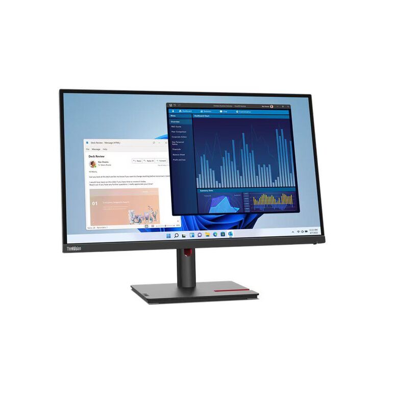 Monitor  lenovo thinkvision t27p-30 27"ips, uhd (3840x2160), 16:9, brightness: 350 cd/m², contrast ratio: 1300:1, response time: 4ms (extreme mode) / 6ms (normal mode), dot / pixel per inch: 163 dpi, color gamut: 99% srgb, view angle: 178° / 178°, stand: ,  Monitoare LED | electropc.ro