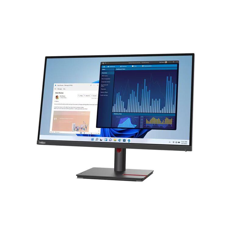 Monitor  lenovo thinkvision t27p-30 27"ips, uhd (3840x2160), 16:9, brightness: 350 cd/m², contrast ratio: 1300:1, response time: 4ms (extreme mode) / 6ms (normal mode), dot / pixel per inch: 163 dpi, color gamut: 99% srgb, view angle: 178° / 178°, stand: ,  Monitoare LED | electropc.ro