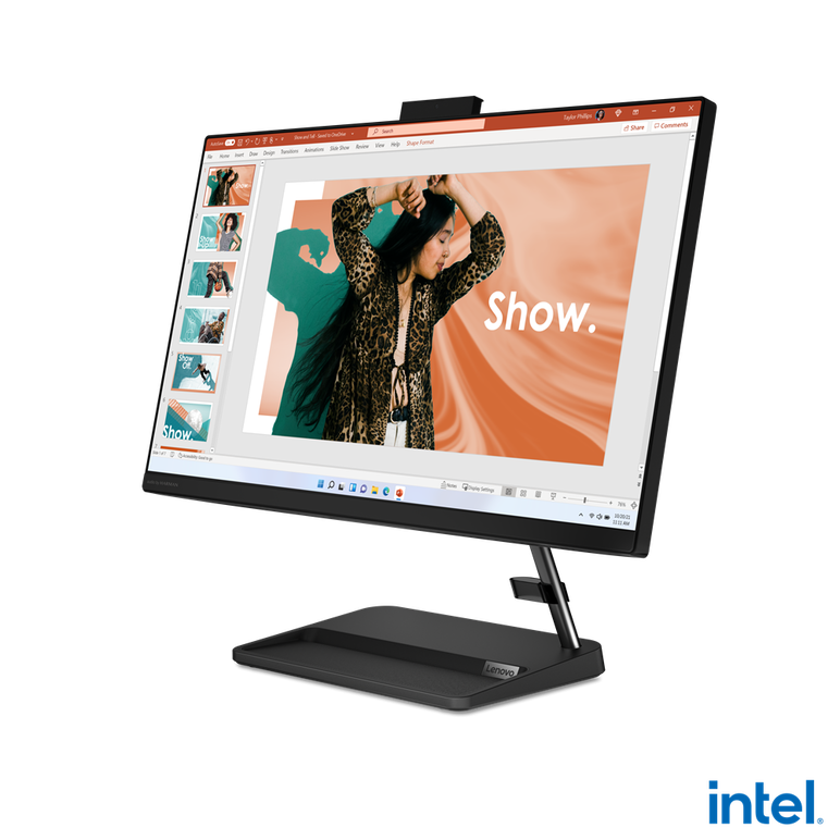 All-in-one lenovo ideacentre aio 3 24iap7 23.8" fhd (1920x1080) ips 250nits anti-glare, intel core i5-12450h, 8c (4p + 4e) / 12t, p-core 2.0 / 4.4ghz, e-core 1.5 / 3.3ghz, 12mb, video integrated intel uhd graphics, ram 2x 8gb so-dimm ddr4-3200, two ddr4 s,  All in one PC | electropc.ro