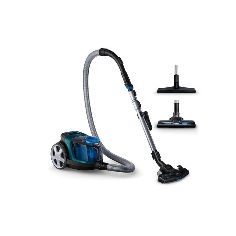 Aspirator fara sac philips powerpro compact fc9334/09, 900 w, powercyclone 5, perii triactive, turbobrush, parchet, filtru anti-alergic ecarf, verde,  Aspiratoare | electropc.ro