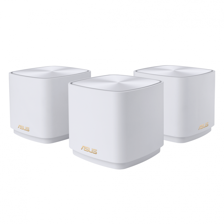 Asus dual-band large home mesh zenwifi system, xd4 plus 3 pack; white, ax1800 , 1201 mbps+ 574 mbps, 128 mb flash, 256 mb ram ; ieee 802.11a, ieee 802.11b, ieee 802.11g, wifi 4 (802.11n), wifi 5 (802.11ac), wifi 6 (802.11ax), ipv4, ipv6, 2 x antene intern,  Routere Wireless | electropc.ro