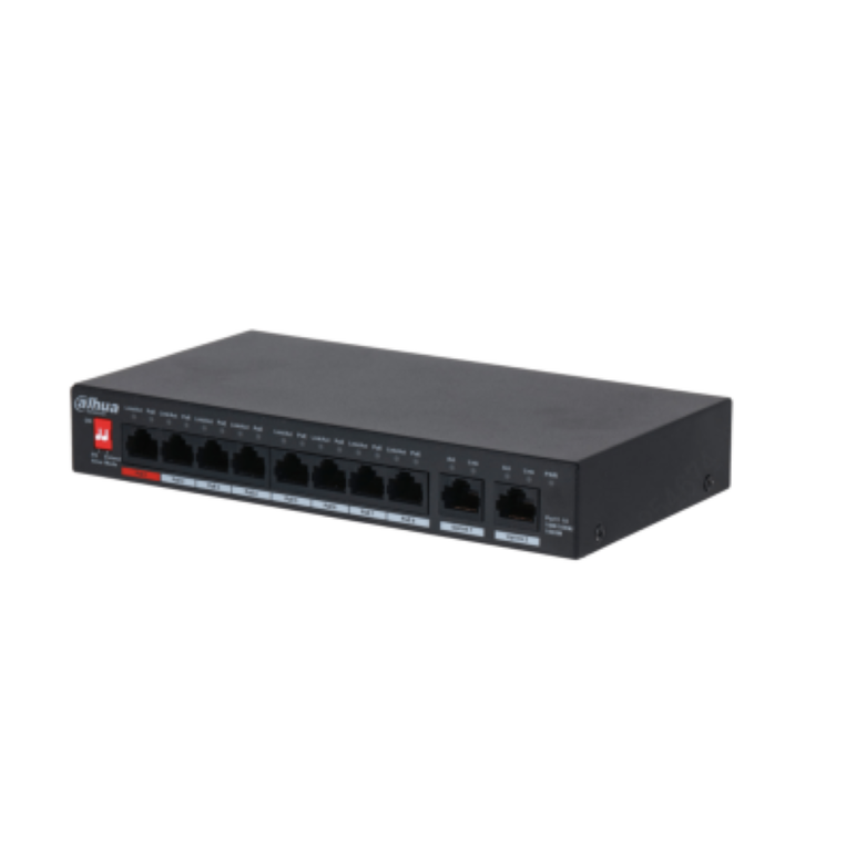 Dahua switch 8 porturi gigabit pfs3010-8gt-96 v2, unmanaged, interfata: 8 x 10/100/1000, 2 x uplink, standarde retea: ieee 802.3, ieee 802.3ab, ieee 802.3u, ieee 802.3x, capacitate switch: 1.5 gbit/s, forwarding rate: 14.88 mpps, buget poe: 96 w, dimensiu,  Switch-uri | electropc.ro