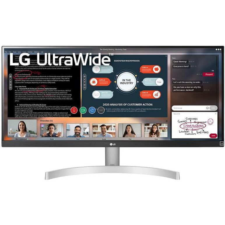 Monitor led lg 29wn600-w, 29inch, fhd ips, 5 ms, 75hz, alb,  Monitoare LED | electropc.ro