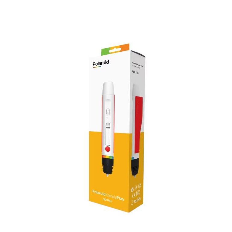 Stilou 3d polaroid candyplay,pentru crearea acadelelor sau bomboanelor comestibile personalizate, varsta 14+, alimentare: cablu usb-c de 1.5m,consumabile: pl25-0420 polaroid 3d candy cartridges 6 pack, necesita spalare inainte de prima si dupa fiecare uti,  Accesorii imprimare 3D | electropc.ro